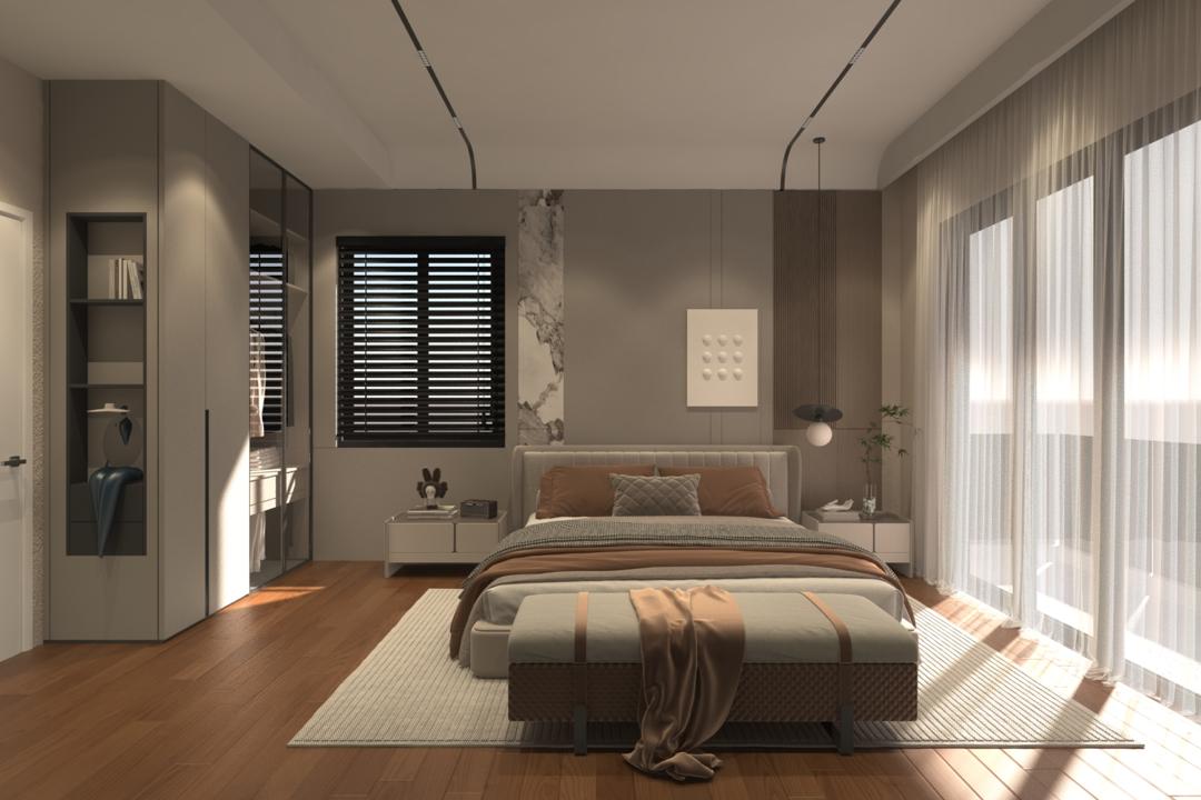 Luxurious master bedroom suite at TGB Residences