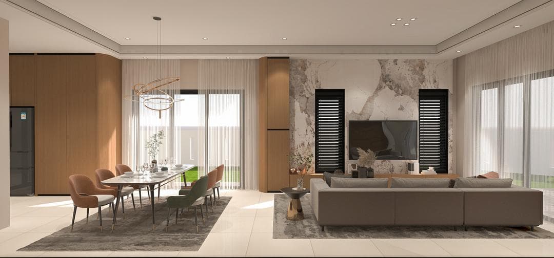 TGB Residences open-plan living area bathed in natural light