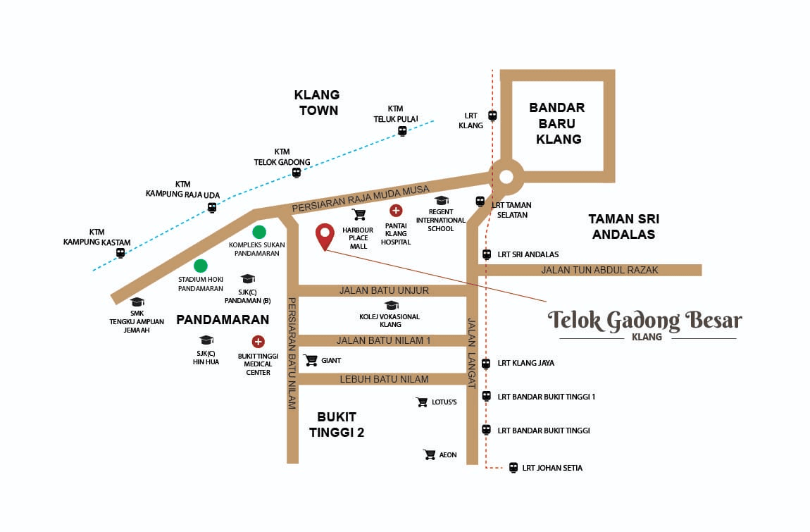 Map of TGB Residences in Klang, Selangor